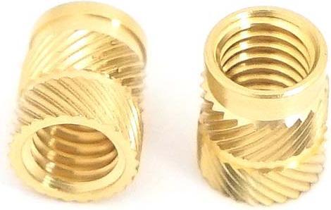 Image du produit RS PRO Insert fileté Laiton, M4, Ø 5.6mm x 8.2mm (M4)