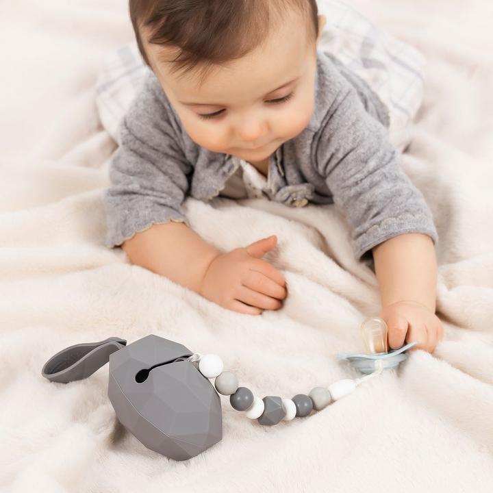 Produktbild MiaMia Schnullerboxen Silikon-Schnullerbox / Schnullerhalter - Diamant -