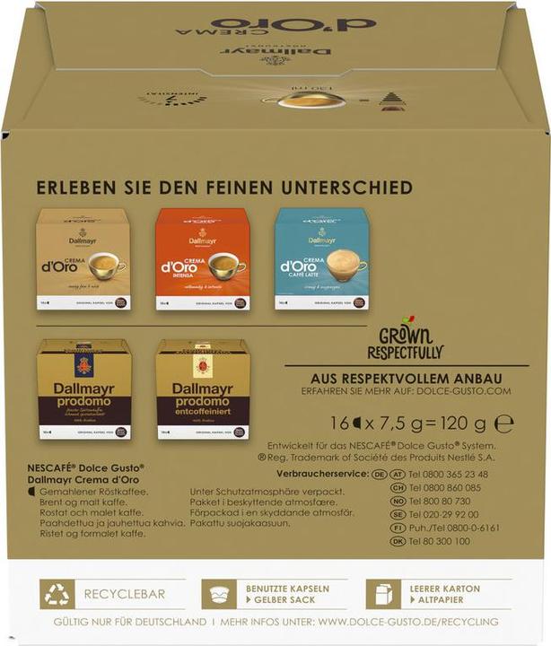 Produktbild Nescafé Dolce Gusto DallCremaOro (16 x Port.)