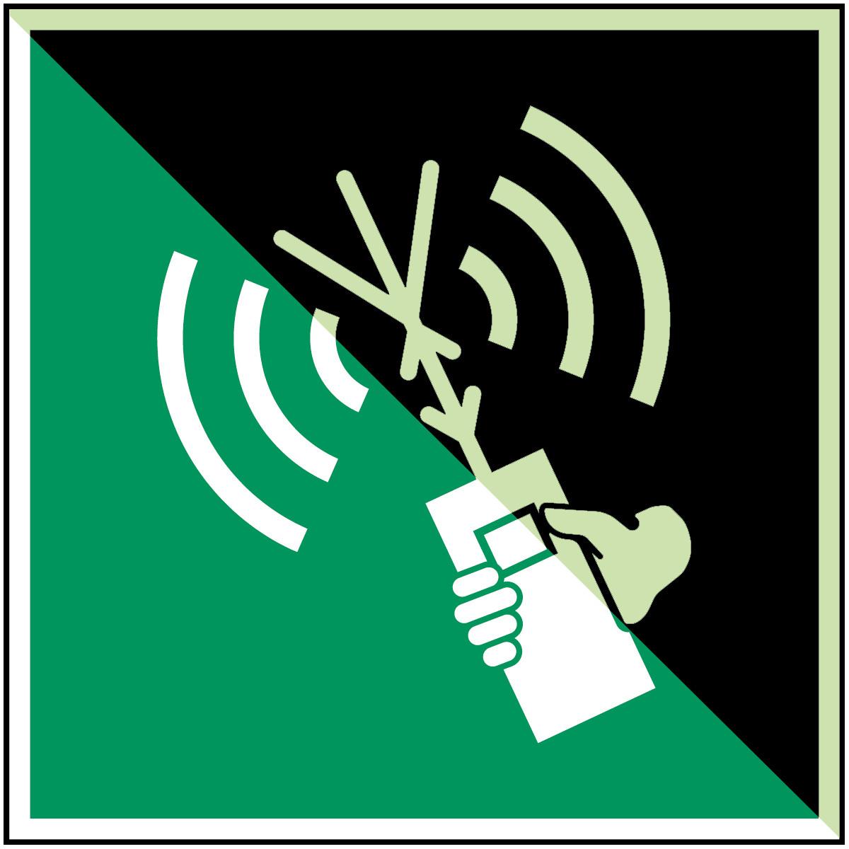 Brady ISO-Sicherheitsschild - UKW-Funktelefon (135198)