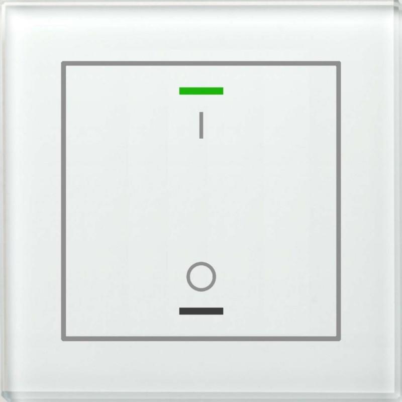 MDT BE-GTL1TW.B1 Glastaster II Light, Taster + Schalter, Weiss