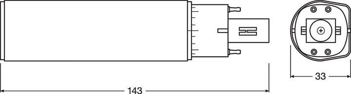 Immagine prodotto Ledvance Lampada compatta a LED (G24q-1, 6 W, 600 lm, 1 x, F)