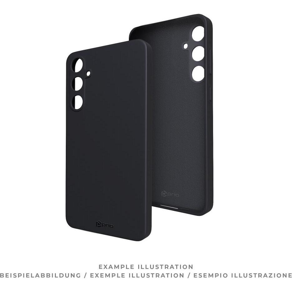prio Flüssigsilikonhülle für Samsung S22+ (Samsung Galaxy S22+ 5G), Smartphone Hülle, Schwarz