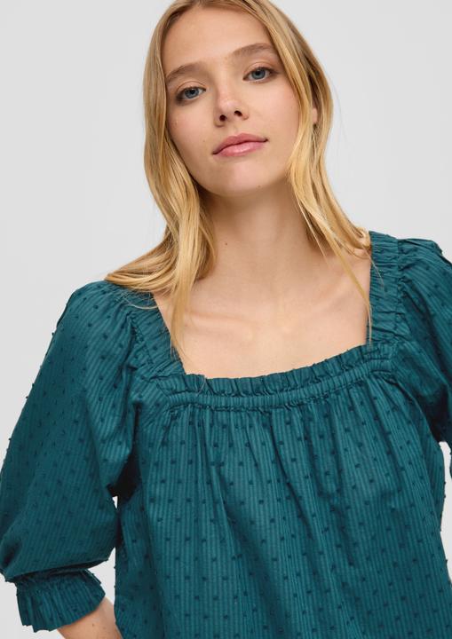Image du produit s.Oliver Bluse Off-Shoulder-Bluse mit Dobby-Struktur (44)