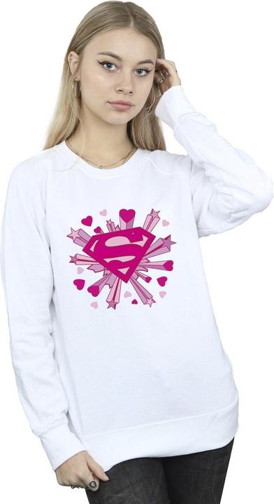Produktbild Superman Pink Hearts And Stars Logo Sweatshirt (XXL)