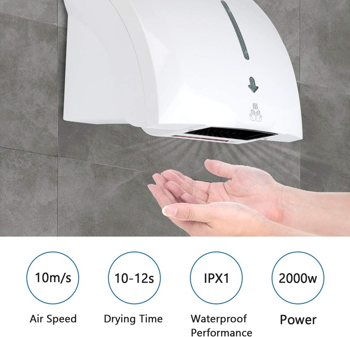 Actual product image Modundry Hand Dryer, White