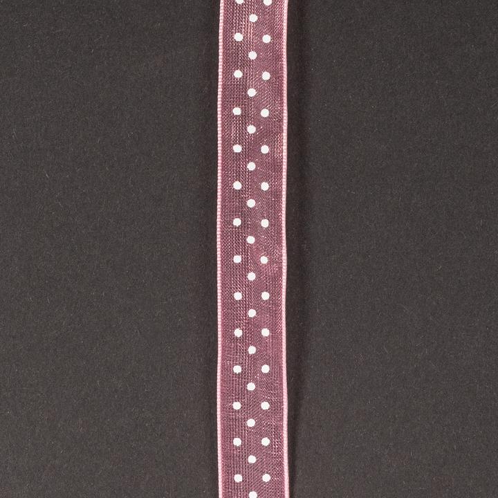 Produktbild Mabella Satinband Rosa mit Punkten (20x)
