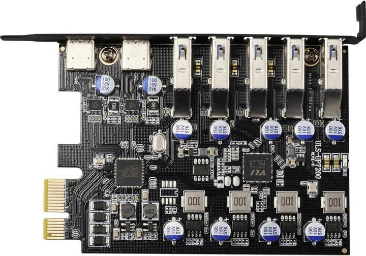 Image du produit Renkforce RF-6613198 5+2 Port USB 3.2 Gen 1 Controllerkarte USB-A (USB 3.0), USB