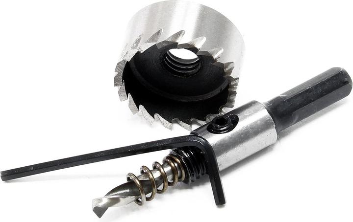 Produktbild Wiltec Lochbohrer Durchmesser 26mm Lochsäge Kronenbohrer Bohrkrone HSS6542 Stahl (26 mm)