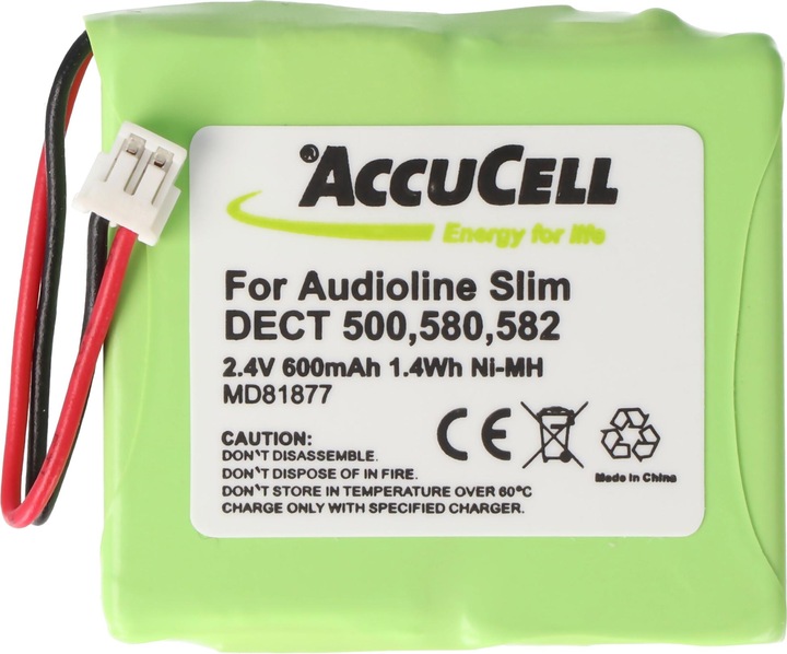 Produktbild AccuCell Akku passend für MEDION MD82877 Akku 5M702BMX Telekom Sinus A201, Switel DFT 81171