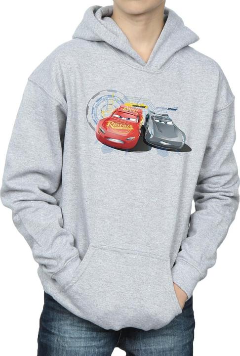 Immagine prodotto Disney Cars Lightning Vs Storm Felpa con Cappuccio Ragazzi (128)