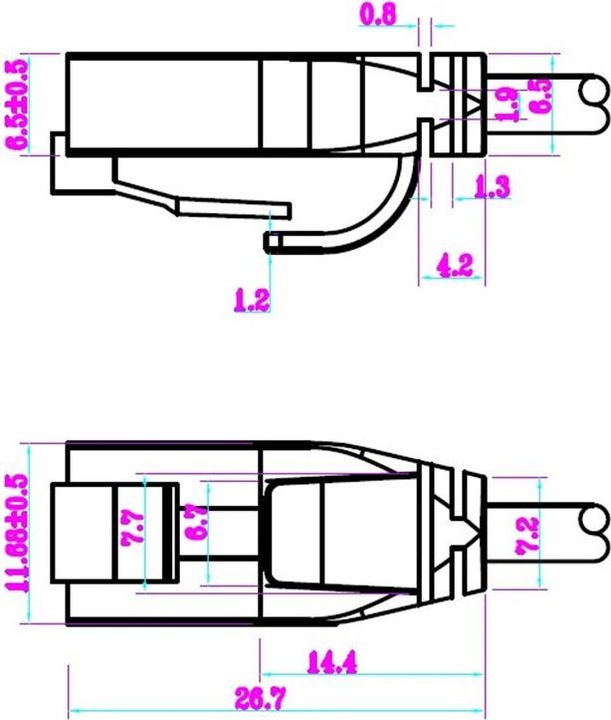 Image du produit Goobay câble réseau (U/UTP, CAT6, 0.50 m)