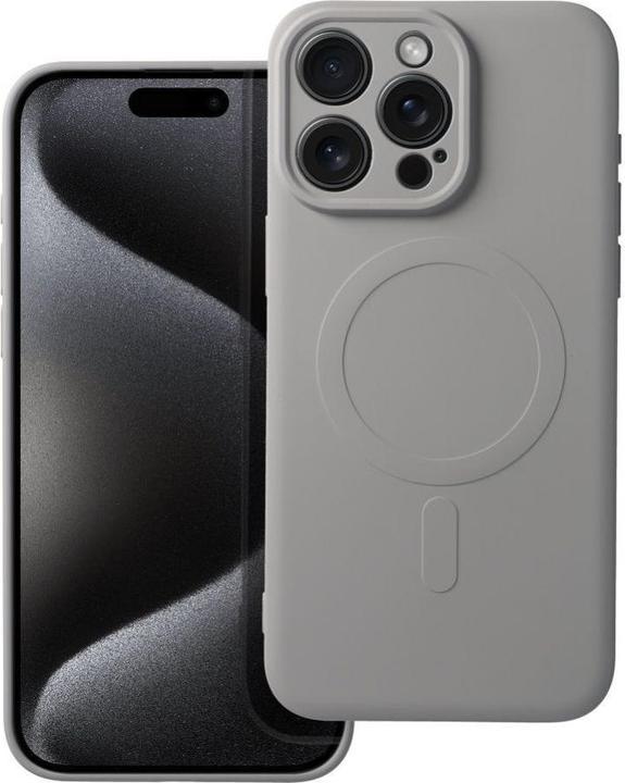 Immagine prodotto OEM Back panel cover SILICONE MAG COVER case compatible with MagSafe for IPHONE 16 Pro titanium grey (Apple iPhone 16 Pro)