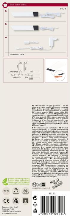 Image du produit Paulmann Luminaire d'agencement Bredo (230 lm)