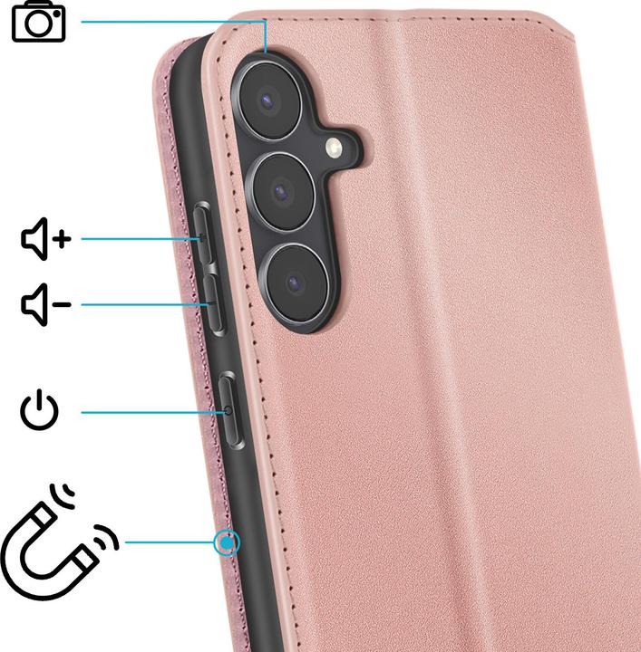 Actual product image Avizar Etui Galaxy S25 FE Wallet magnetisch Video-Stand (Samsung Galaxy S25 FE)