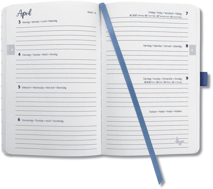 Image du produit Jolie Agenda Flair 2026 J6101 1W/2S indigo blue ML A5 (Allemand, Français, Néerlandais, Anglais)