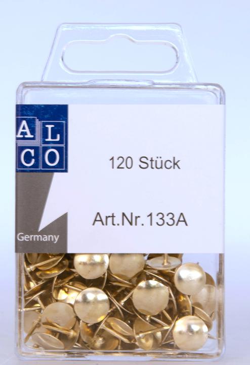 Produktbild Q-Connect Reissnägel vermessingt, Kopf-Ø: ca. 10 mm 120 Stück (1 Stück, 10 mm)