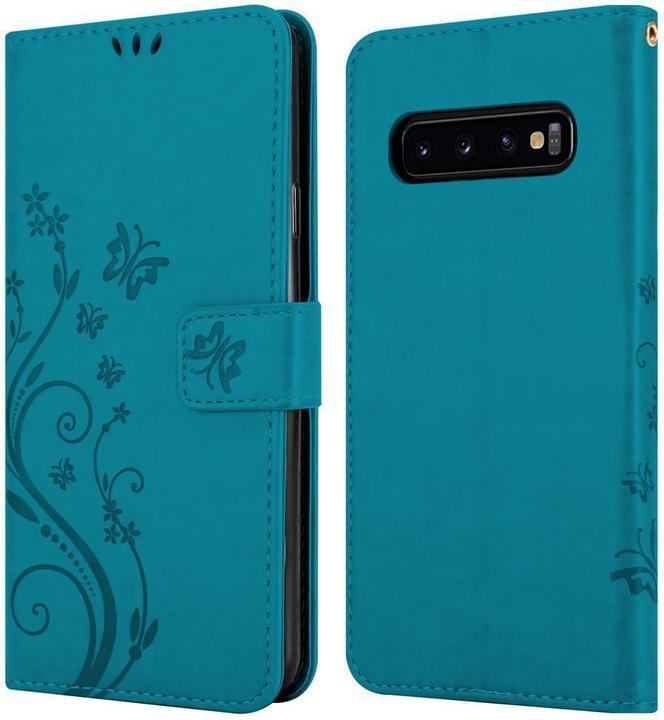Produktbild Cadorabo Flower Book Cover (Samsung Galaxy S10+)