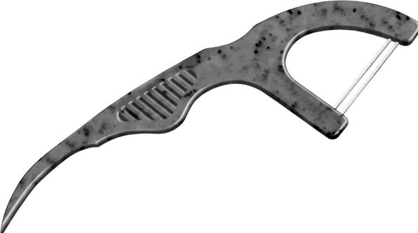 Actual product image The Humble Co. Flosspick Aktivkohle