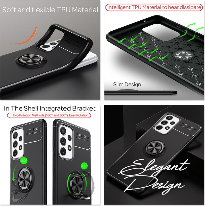 Actual product image Nalia Ring Silicone Cell Phone Case (Samsung Galaxy A72)
