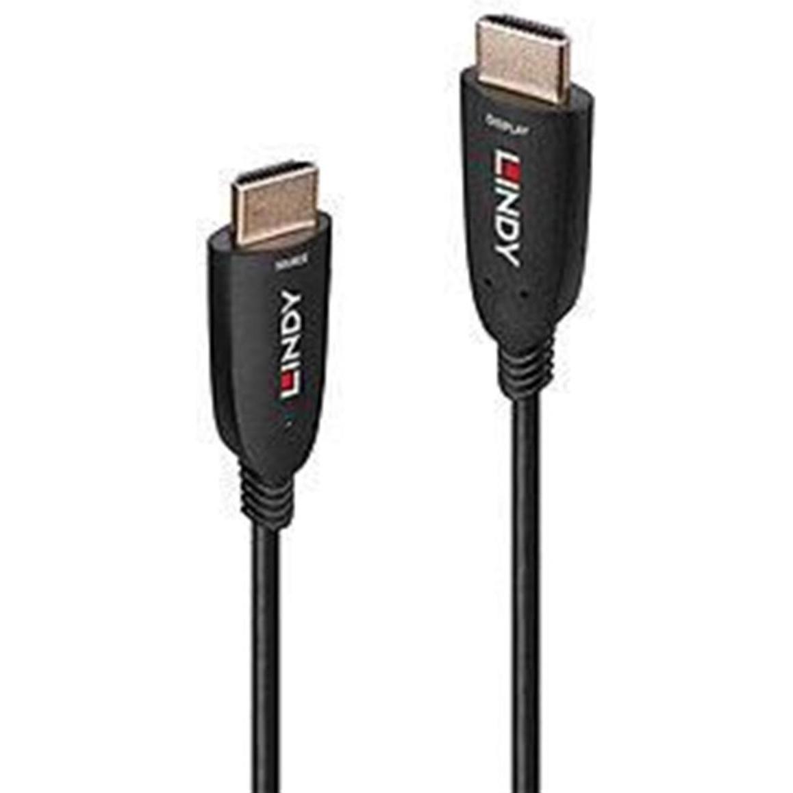 Lindy 15m Fibre-Optic-Hybrid HDMI 8K60 Kabel AOC-Kabel für jede HDMI-Anwendung und -Auflösung (15 m, HDMI), Video Kabel