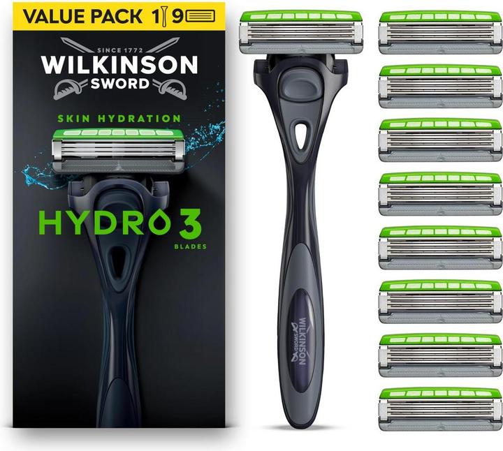 Image du produit Wilkinson Hydro 3 9 Klingen mit gratis Griff