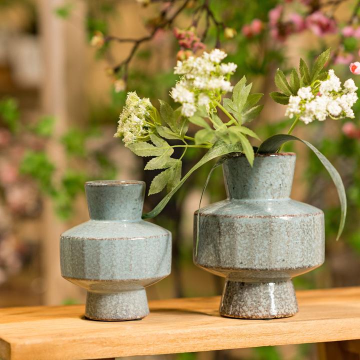 Produktbild G. Wurm Vase aus Keramik Blau (B/H/T) 13x16x13cm