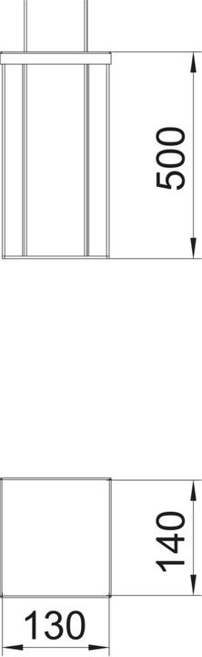 Produktbild OBO Bettermann OBO ISSHS140500 InstallationssÃ¤ule Boden 140x133x500
