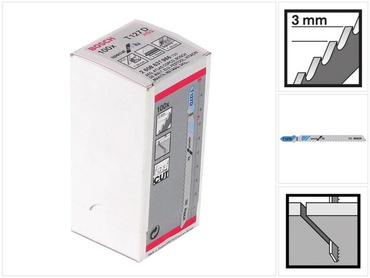 Image du produit Bosch Professional Zubehör PRO Alu T127D Lame de scie sauteuse, 100 mm, 100 pcs.
