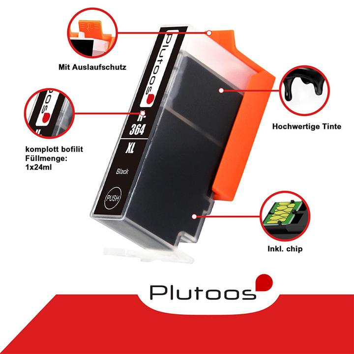 Actual product image Plutoos HP 364XL (C, M, Y, BK)