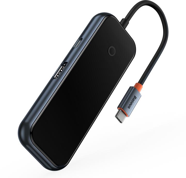 Produktbild Baseus AcmeJoy 5-Port Type-C HUB AdapterType-C to HDMI*1+USB3.0*2+USB2.0*1+Type-C PD&Data *1Dark Gray (USB-C, 5 Ports)