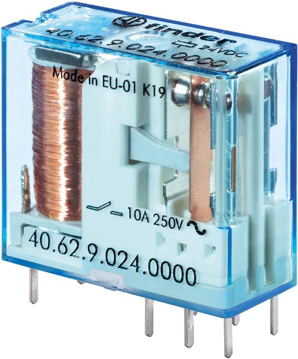 Produktbild Finder 40.62.9.024.0000 Printrelais 24 V/DC 10 A 2 Wechsler 1 St. (40.62.9.024.0000)