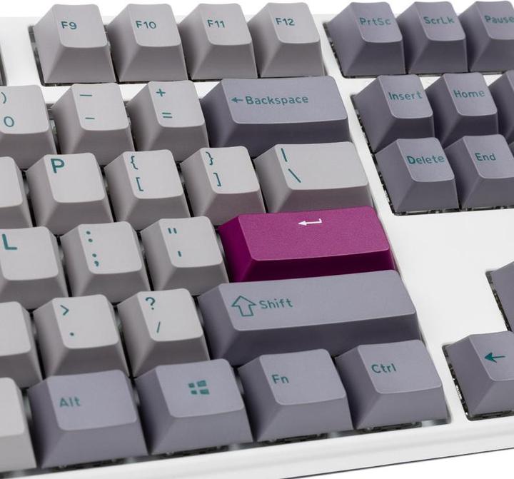 Actual product image Ducky One 3 Mist Grey Gaming Keyboard, RGB LED - MX-Brown (US) (US, Cable)