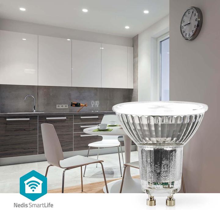 Produktbild Nedis WIFILRC10GU10 SmartLife Vollfärbige LED-Lampe WLAN GU10 345 lm 4.9 W RGB + weiss veränderbar 2 (GU10, 345 lm, 1x)
