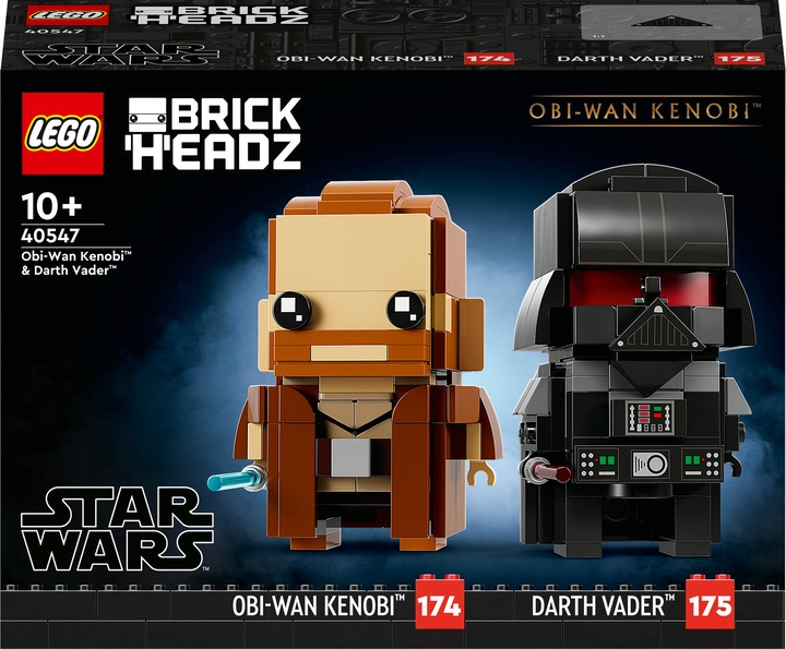 Immagine prodotto LEGO BrickHeadz - Obi-Wan Kenobi e Darth Vader (40547, LEGO Brickheadz)