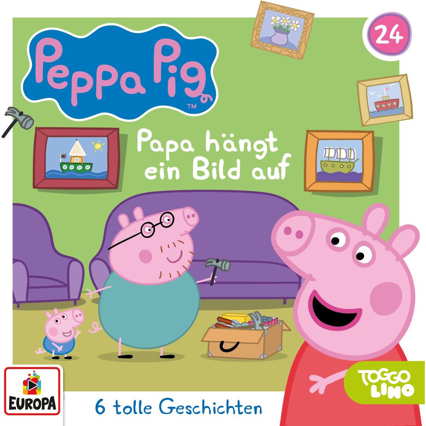 Peppa Pig 24 - Papa hängt ein Bild auf, Hörbücher