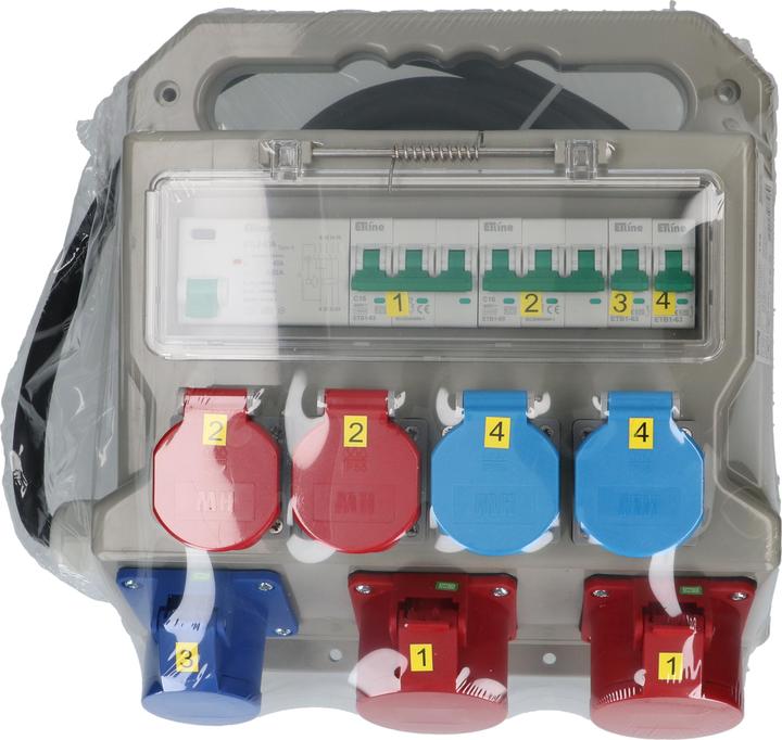 Produktbild Max Hauri Construct Line Baustromverteiler (7 x, Typ 25, CEE 16/5, Typ 23, CEE 16/3)