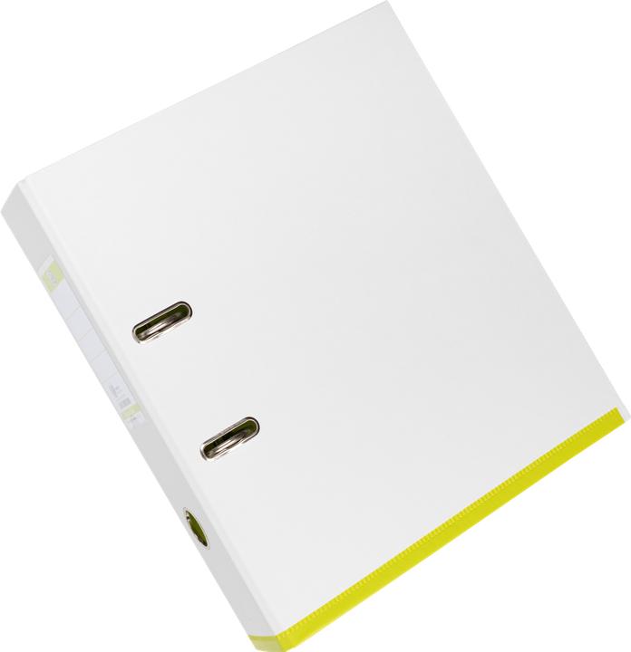 Produktbild Elba Ordner myColour, Rückenbreite: 80 mm, weiss-hellgrün DIN A4, Einband aussen (A4, 80 mm, 1 Stück)