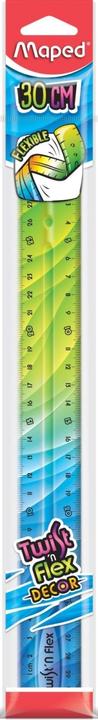 Actual product image Maped Flat ruler Twist'n Flex DECOR, 300 mm, unbreakable (30 cm)
