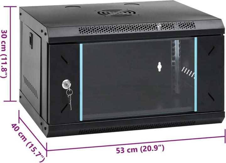 Produktbild vidaXL Lanzo (6 HE, 19 Zoll Rack)