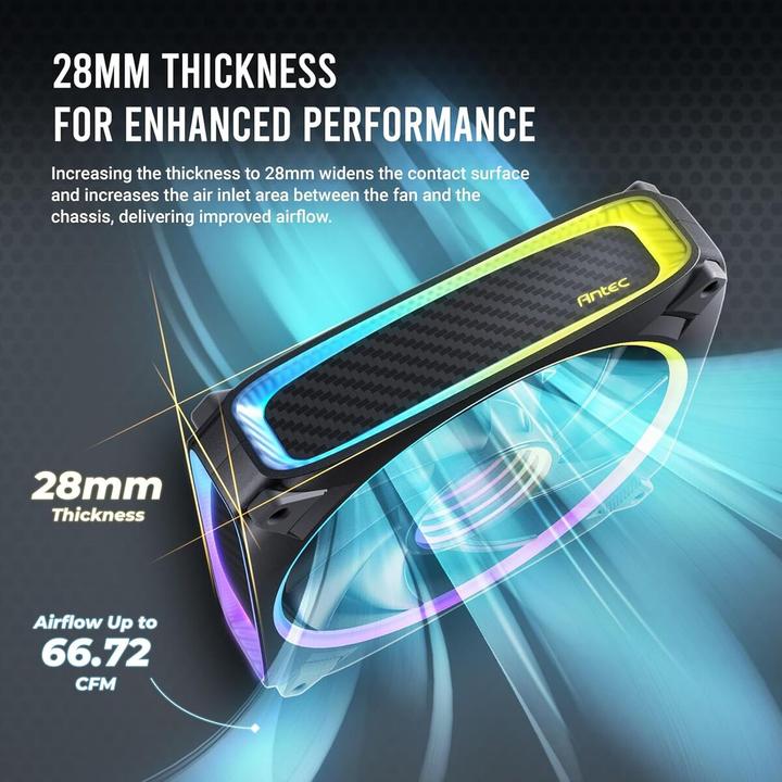 Produktbild Antec Orbit 120 ARGB - Noir (120 mm, 3x)