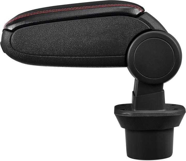 Produktbild Pro-Tec Mittelarmlehne BMW Mini R55 56 57 Staufach Kunstleder Schwarz mit roten Nähten