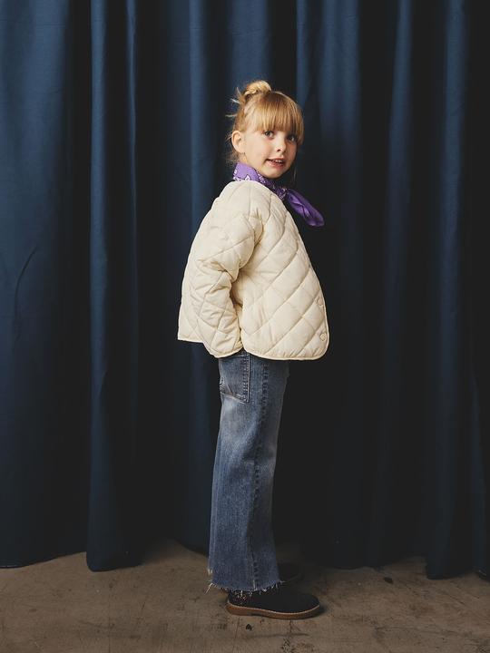 Produktbild Vertbaudet DIE UNVERWÜSTLICHE, robuste Mädchen Jeans mit weitem Bein (116)