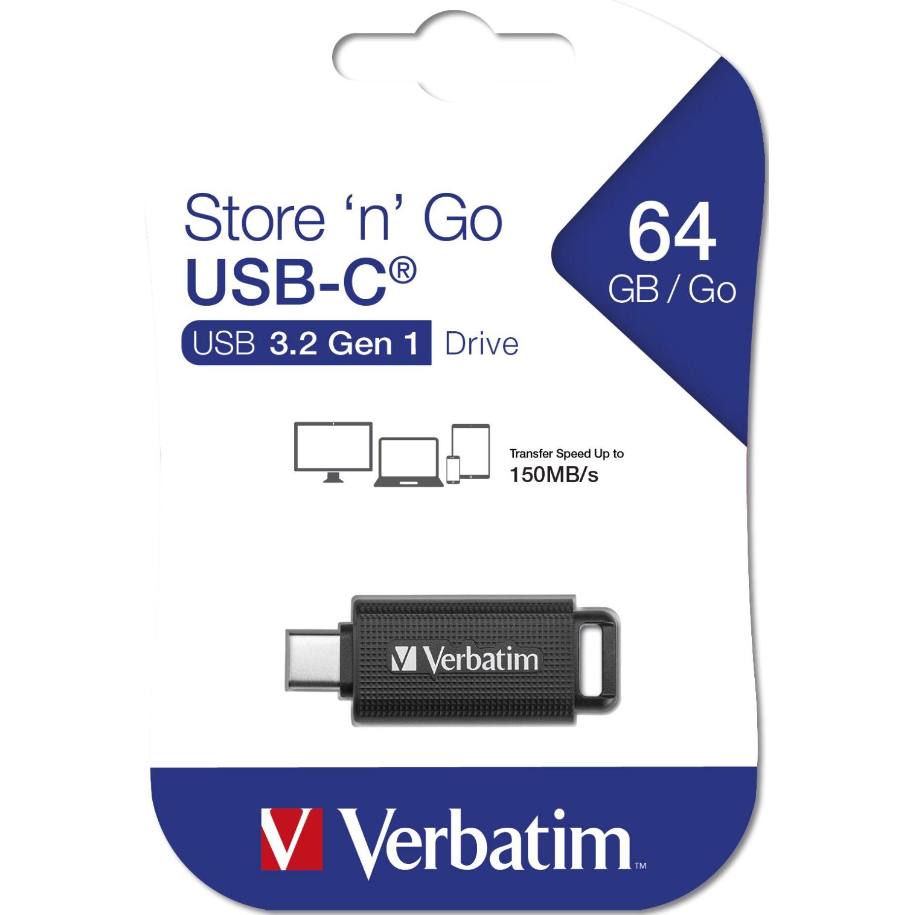 Thumbnail - Verbatim Store'n'Go (64 GB, USB 3.2), USB Stick, Schwarz
