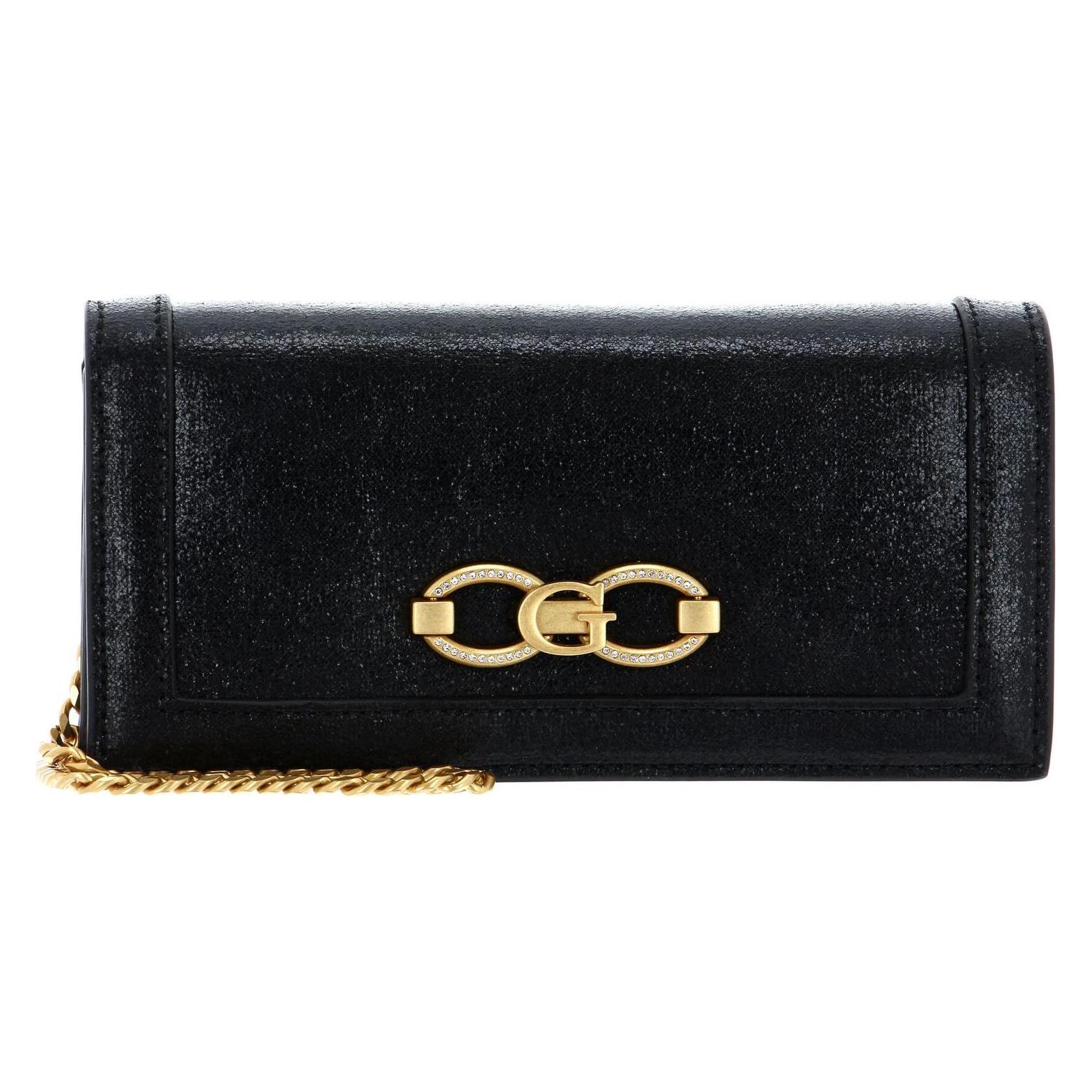 Guess, Damen, Handtasche, Gilded Glamour Xbody Clutch, Schwarz