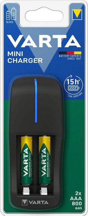 Image du produit Varta mini chargeur (2 pcs, AAA, Piles rechargeables + chargeur)