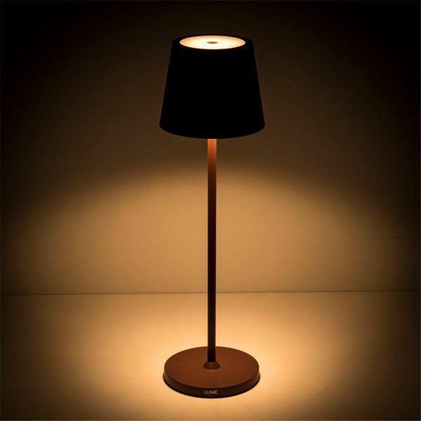 Actual product image Century LED table lamp LUME Plus corten 2,2W 2700K Dimm. IP54 (190 lm)