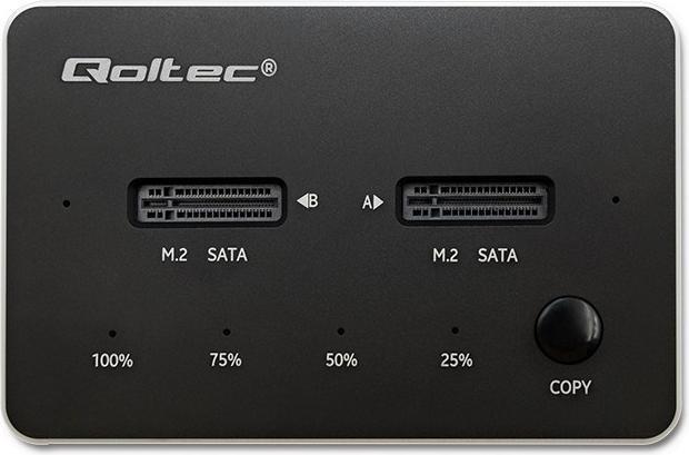 Produktbild Qoltec 50310 Drive docking station (M.2 22110, M.2 2242, M.2 2280, M.2 2260, M.2 2230)
