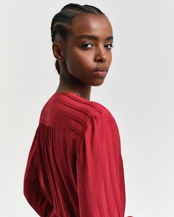 Image du produit GANT Robe chemise satinée rayée décontractée (42)