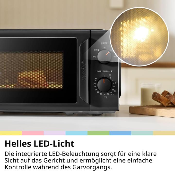 Produktbild Comfee Kompakte Mikrowelle mit Auftaufunktion 20L (20 l)